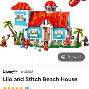Lego Disney Lilo and Stitch Vibrant Beach House